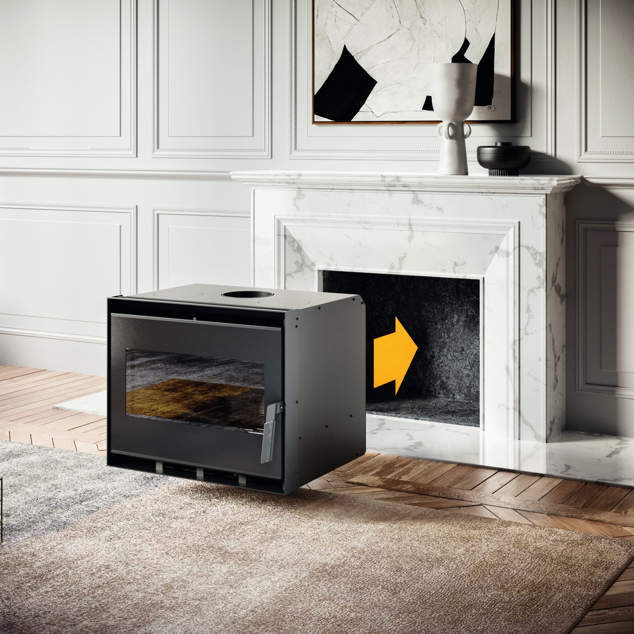 Le nouveau chauffage au bois pour rénover votre cheminée - PALAZZETTI ...